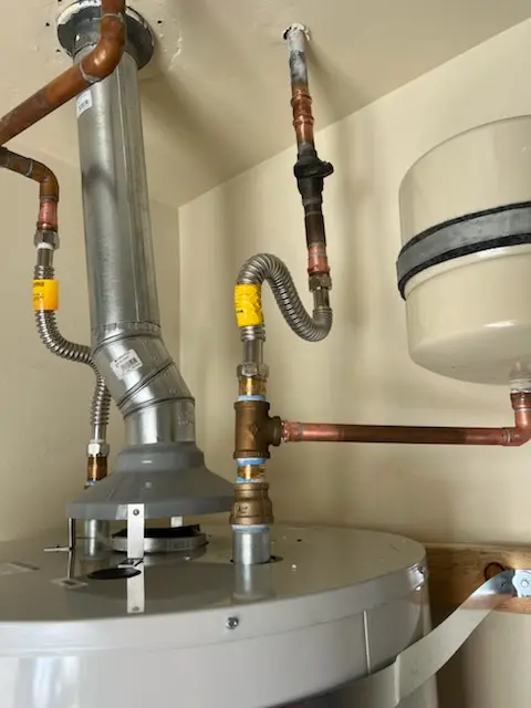 Water heater installation and plumbing repair in Sipesville